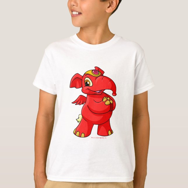 Glatt röda Elephante T-shirt (Framsida)