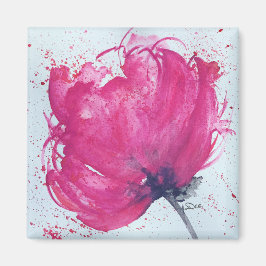 Glatt Rosa Flower Magnet