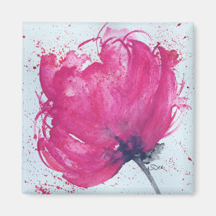 Glatt Rosa Flower Magnet