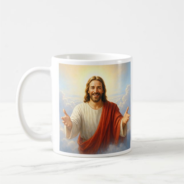 Glatt Savior Jesus Kaffemugg (Vänster)