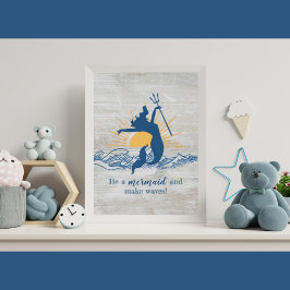 Glatt Sjöjungfru - inspirationell Poster