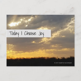 Glatt solnedgång vykort