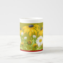 Glatt sommar i Bone China Mugg Benporslin Mugg