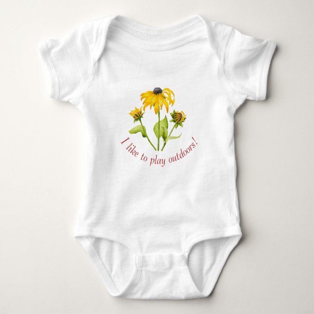 Glatt sommar på en Baby-bojdräkt (B) T Shirt (Framsida)