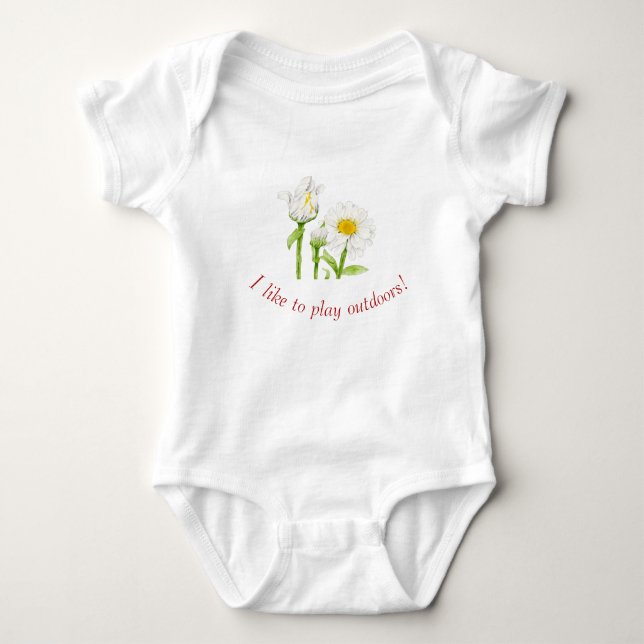 Glatt sommar på en Baby-bojdräkt (S) T Shirt (Framsida)