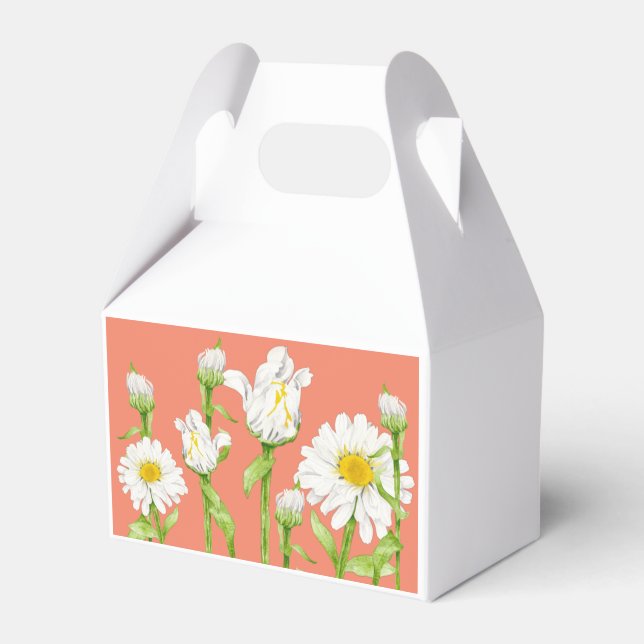 Glatt sommar på en Gable Favor Box Presentaskar (Framsidan Sidan)