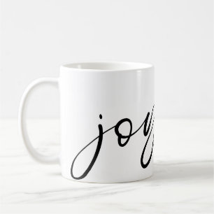 Glatt svart kalligrafi Namn White Kaffemugg