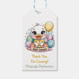 Glatt Tack för babyskor Presentetikett