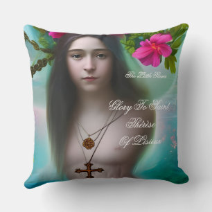glatt till saint therese of lisieux dekorativ kudd kudde