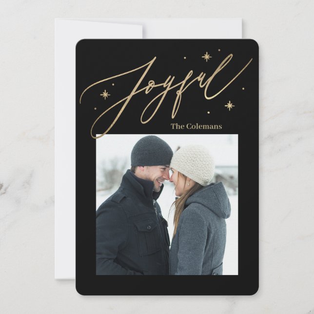 Glatt Times 1-fotokort Julkort (Framsida)