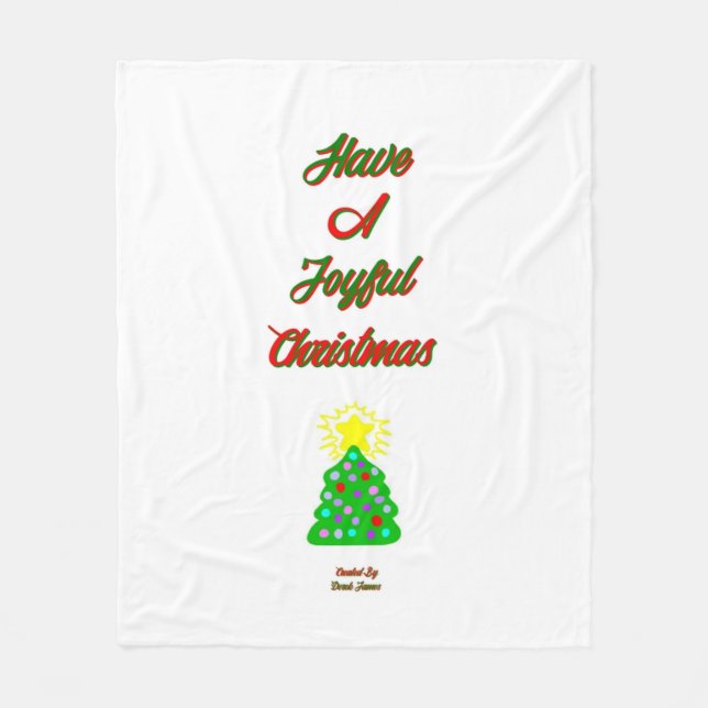 Glatt tomt Medium Fleece Blanket (Framsidan)