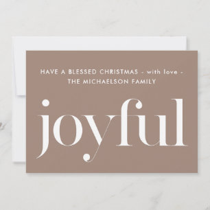 Glatt typografi - Helgdag Blankt jul Julkort