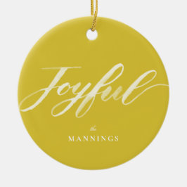 Glatt vattenfärgspensel, platt julgransprydnad keramik