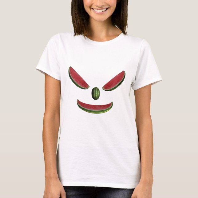 Glatt Vattenmelon Ansikte T-shirt (Framsida)