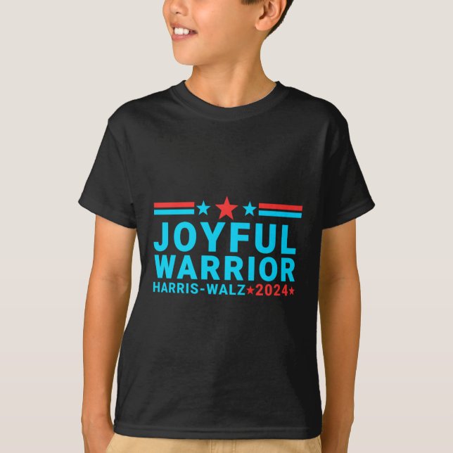 Glatt Warrior Kamala Harris Tim Walz Waltz 2024 T Shirt (Framsida)