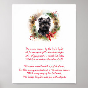 Glatta affenpinscher: Perfektens julklapp Poster