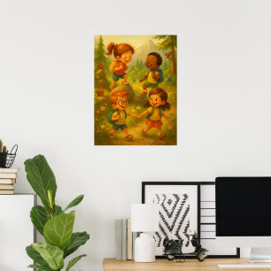 Glatta barn som hyr sig - klassrummet Äventyr Post Poster