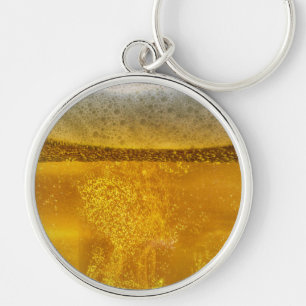 Glatta Beer Galaxy a Celestial Quenching Rund Silverfärgad Nyckelring