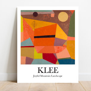 Glatta bergslandskapet av Paul Klee Poster