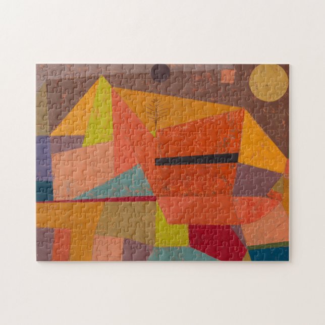 Glatta bergslandskapet av Paul Klee Pussel (Horisontell)
