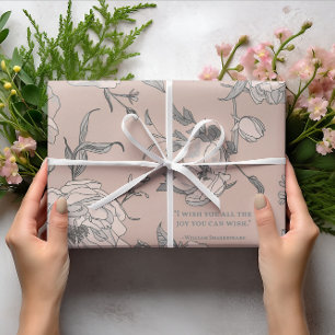 Glatta Blommar - Shakespeare Bröllop Presentpapper