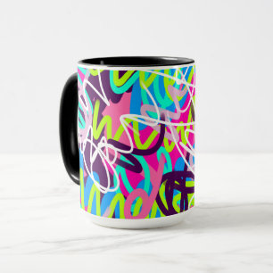 Glatta Färg Modern Abstrakt Mugg