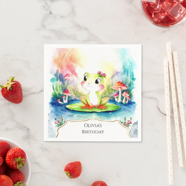 Glatta födelsedag pappersservett (Insitu)