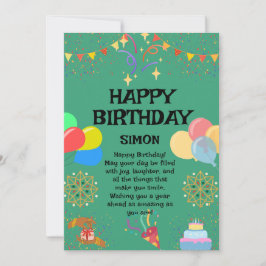 Glatta födelsedagsfirandet inbjudningar