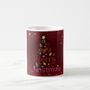 Glatta God jul Hälsning i Röda Kaffemugg