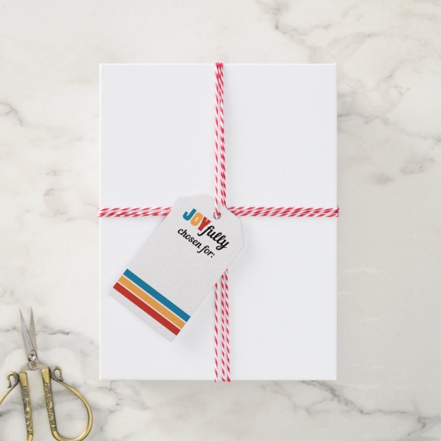 Glatta Helgdag Gift-Märkre Presentetikett (Med Snöre)