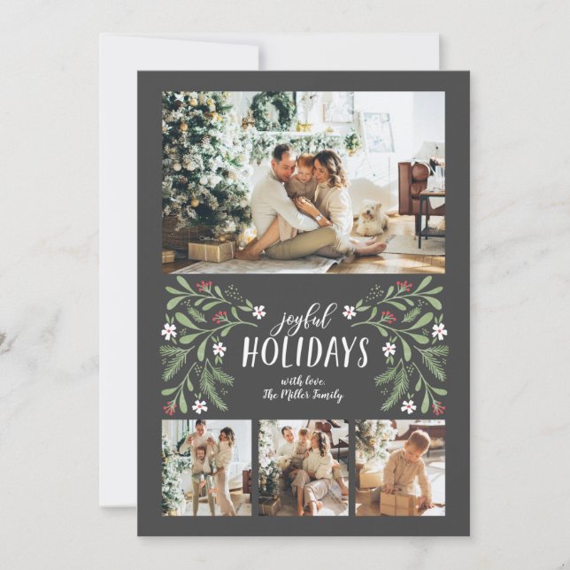 Glatta Helgdagar Fotojulkort Julkort (Framsida)