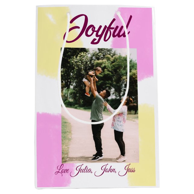 glatta helgdagar i rosa gult, fotofamiljretro (Framsidan)