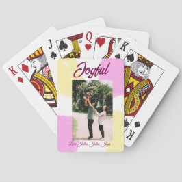 glatta helgdagar i rosa gult, fotofamiljretro casinokort
