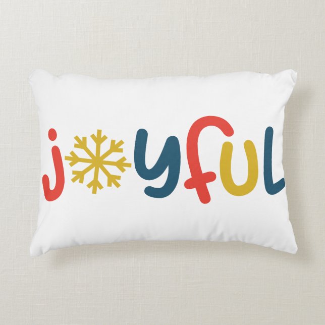 Glatta jul Dekorativ kudde - Festive Helgdag (Framsidan)