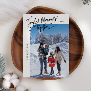 Glatta julfoto tillsammans julkort