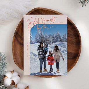 Glatta julfoto tillsammans julkort