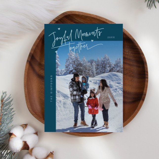 Glatta julfoto tillsammans julkort (Skapare uppladdad)