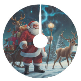 Glatta julscenen helgdag firande julgransmatta borstad polyester