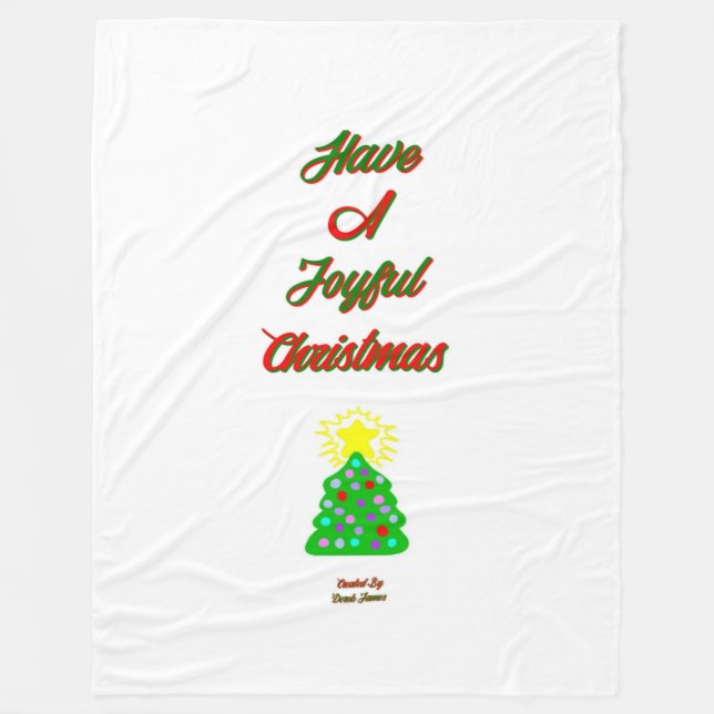 Glatta jultomten Stor Fleece Blanket (Framsidan)
