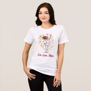 Glatta kvinnor i naturen t shirt