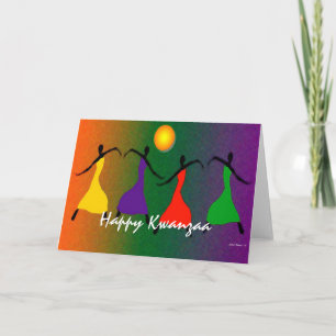 Glatta Kwanzaa Önskemål Kort