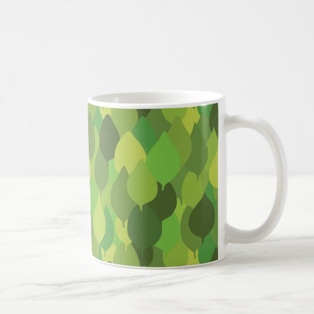 Glatta Lush Löv - sömlösa yta mönster. Kaffemugg (Höger)