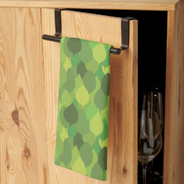 Glatta Lush Löv - sömlösa yta mönster. Kökshandduk