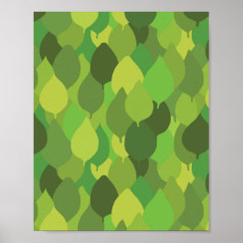 Glatta Lush Löv - sömlösa yta mönster. Poster