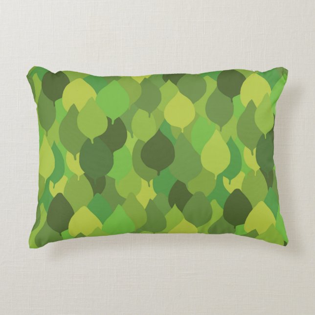 Glatta Lush Löv - sömlösa yta mönster. Prydnadskudde (Framsidan)