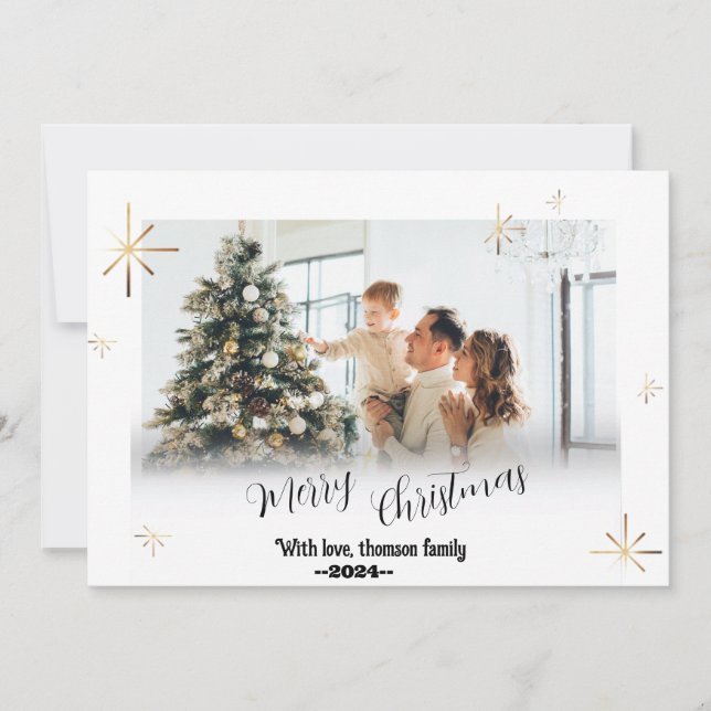 Glatta minnen: Personligens fotojulkort Julkort (Framsida)