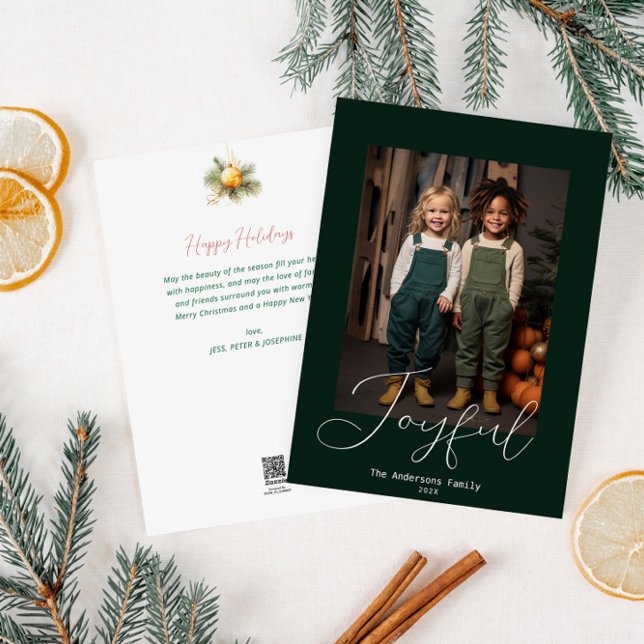 Glatta moderna god jul julkort (Skapare uppladdad)