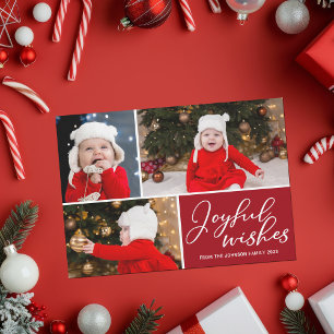 Glatta Önskemål Festive Red jul 3 Photo Magnet