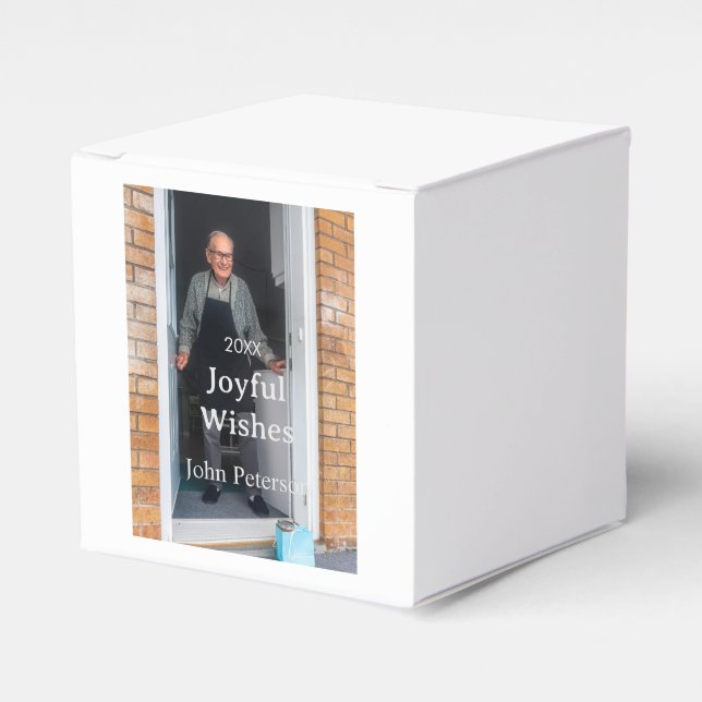 Glatta önskemål lägger till namn fotoman helgdagar presentaskar (Framsidan Sidan)