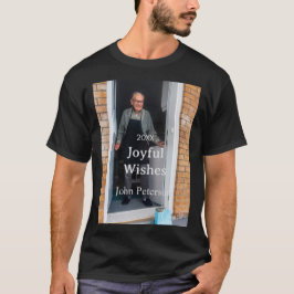 Glatta önskemål lägger till namn fotoman helgdagar t shirt